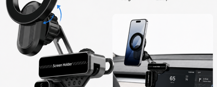 Magnetic Phone Mount for Tesla Center Display
