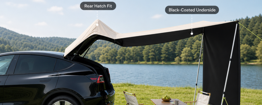 Rear Trunk Awning for Tesla Model Y