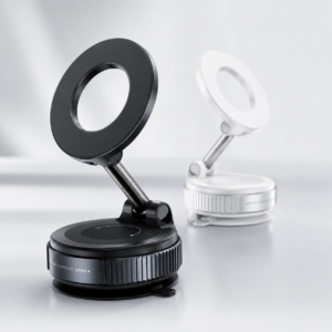 Foldable Magnetic Vacuum Phone Stand with 360 Rotation