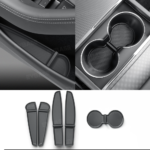 JoyInParts Model Y Juniper Door Side Pocket Storage Box Organizer Liners & Cup Holder Insert Pad