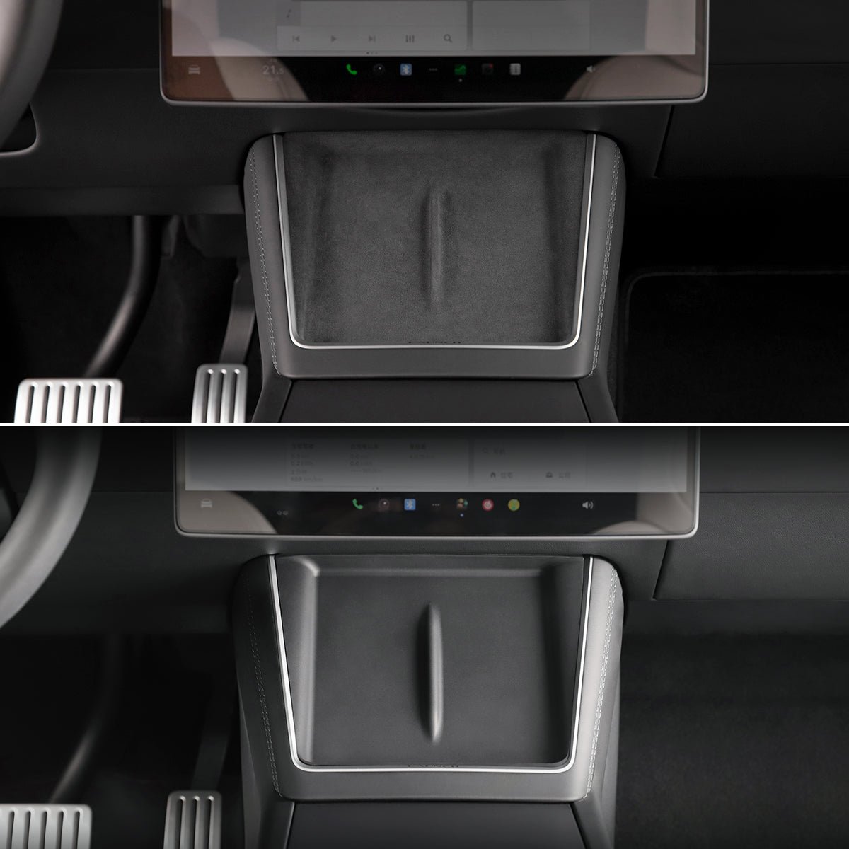 JoyInParts Center Console Wireless Charger Pad for Model Y