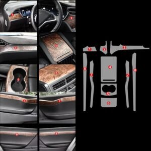 Tesla Model S/X 2016-2020 Interior Paint Protection Film, Precut Self-Healing Anti-Scratch Kit