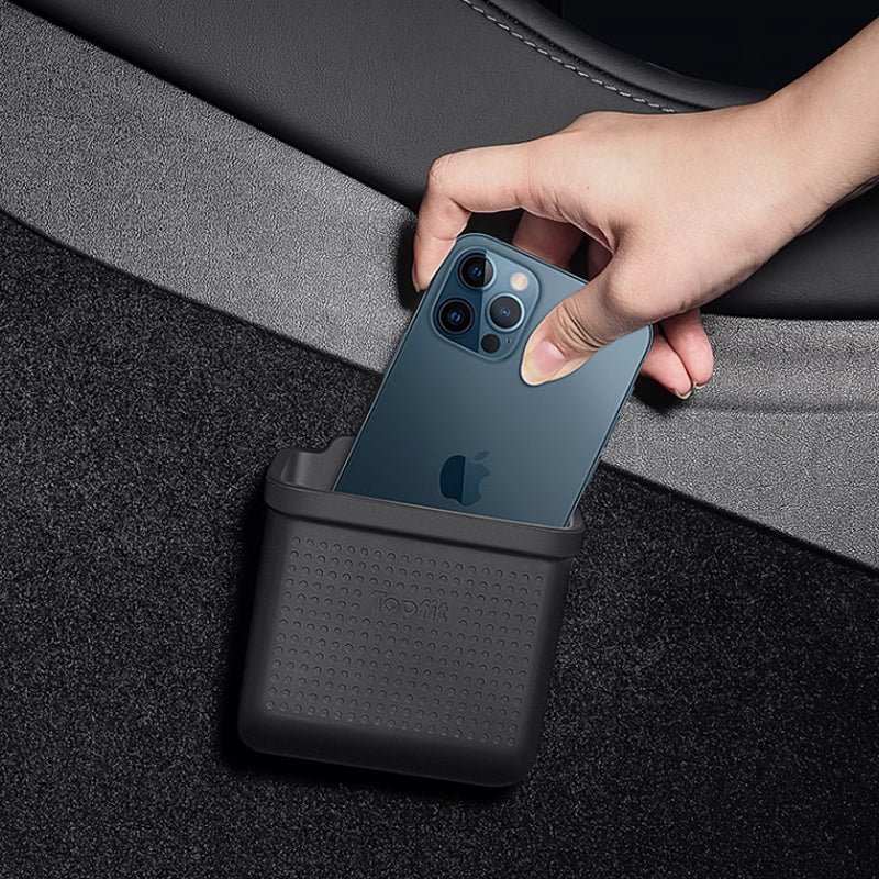 Tesla Model 3/Y Silicone Storage Box, Stick-On Tray for Dash and Console