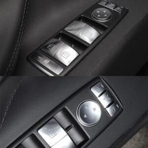 Tesla Model S/X Window Switch Cover Set, 14-Piece Scratch Guard for Door Buttons