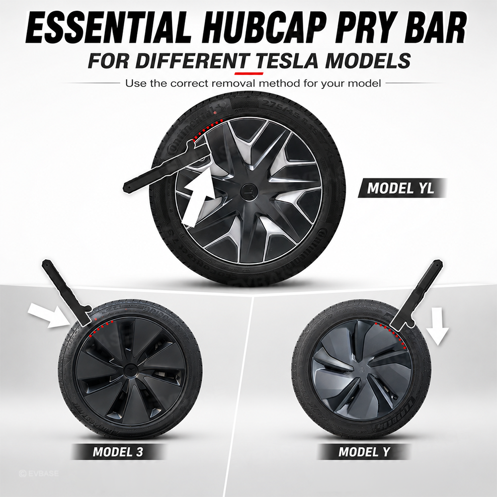 Wheel Cover Removal Tool for Tesla Model Y Juniper 3 X S Center Cap Pry Bar