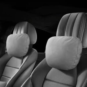 Tesla Model 3/Y/S/X Neck Pillow Set of 2, Adjustable Headrest Support for Long Drives