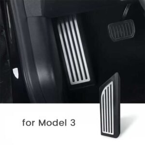 Tesla Model 3 Dead Pedal Cover, Left Foot Rest Pad, Anti-Fatigue (2017-2023)