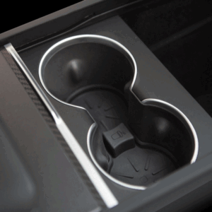 Tesla Model 3 Highland and Model Y Juniper Cup Holder Liner, Anti-Slip Silicone Insert (2024-2025)