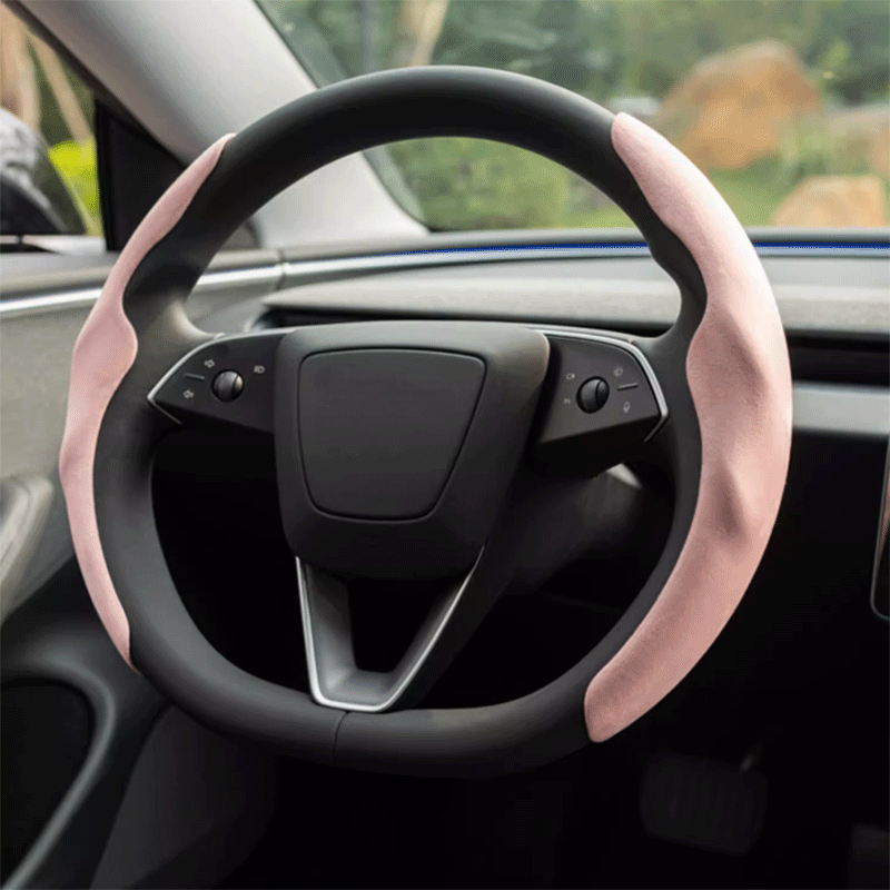 Tesla Model 3/Y Steering Wheel Cover, All-Season Sweat-Absorbing Grip (2021-2025)