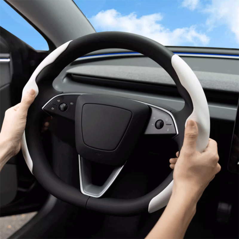 Tesla Model 3/Y Steering Wheel Cover, All-Season Sweat-Absorbing Grip (2021-2025)