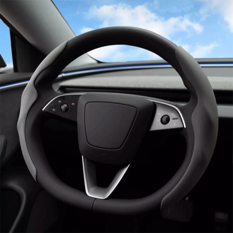Tesla Model 3/Y Steering Wheel Cover, All-Season Sweat-Absorbing Grip (2021-2025)