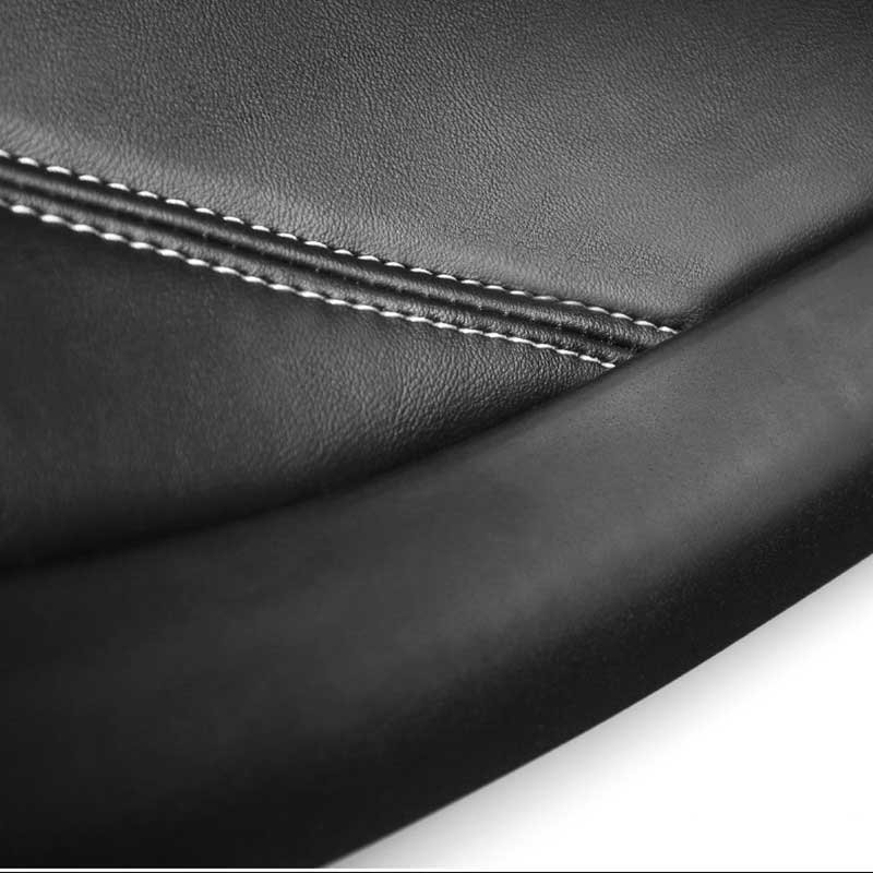 Tesla Model Y Door Sill Protectors, Leather Anti-Scratch Threshold Mats, Set of 2 (2020-2025)