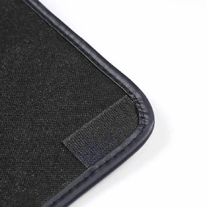 Tesla Model Y Door Sill Protectors, Leather Anti-Scratch Threshold Mats, Set of 2 (2020-2025)
