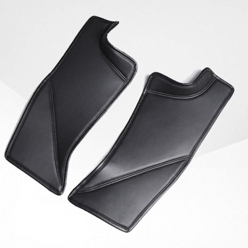 Tesla Model Y Door Sill Protectors, Leather Anti-Scratch Threshold Mats, Set of 2 (2020-2025)