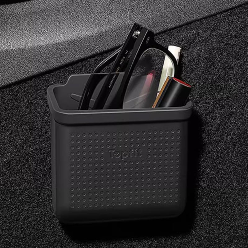 Tesla Model 3/Y Silicone Storage Box, Stick-On Tray for Dash and Console