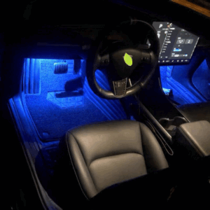 Tesla Model S/X/Y Ambient LED Interior Lighting Kit, Blue & Purple Footwell Strips