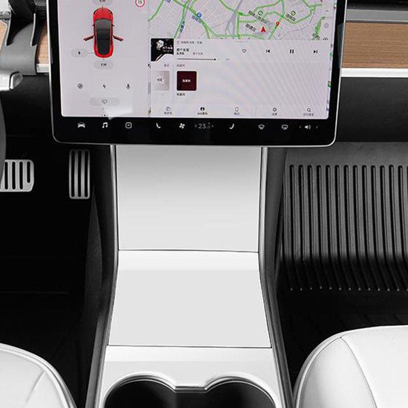 Tesla Model 3/Y Center Console Cover, ABS Scratch & Fingerprint Guard (2017-2020)