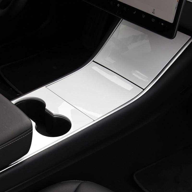 Tesla Model 3/Y Center Console Cover, ABS Scratch & Fingerprint Guard (2017-2020)