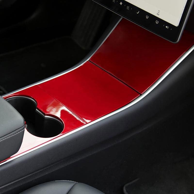 Tesla Model 3/Y Center Console Cover, ABS Scratch & Fingerprint Guard (2017-2020)