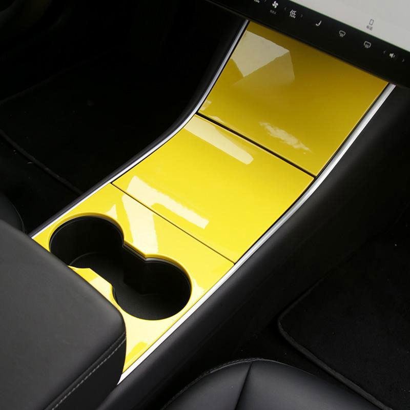 Tesla Model 3/Y Center Console Cover, ABS Scratch & Fingerprint Guard (2017-2020)