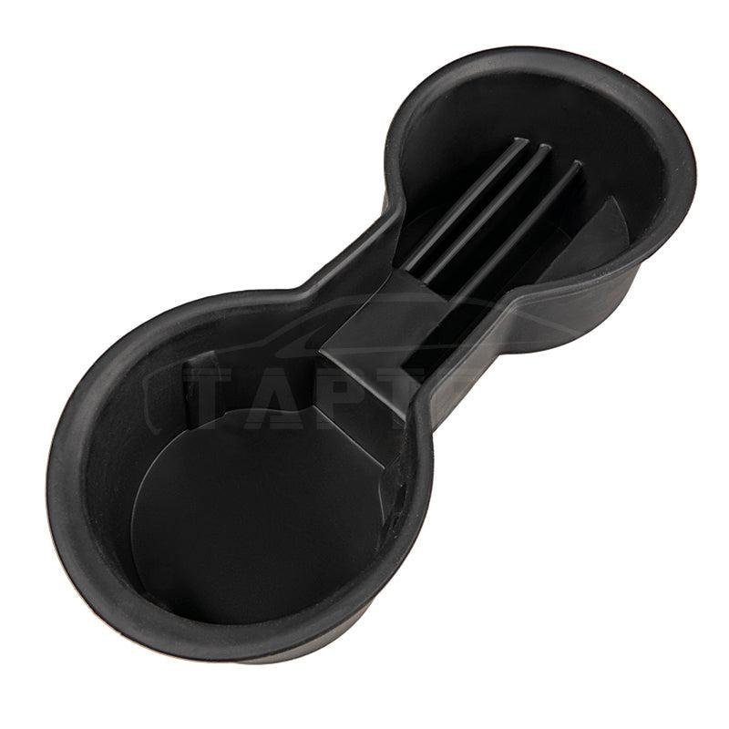 Tesla Model 3/Y Cup Holder Insert with Card Slots, Anti-Rattle Console Organizer