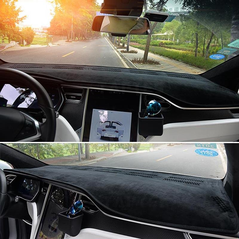 Tesla Model S Dash Cover, Custom-Fit Dashboard Mat to Cut Glare and Block UV