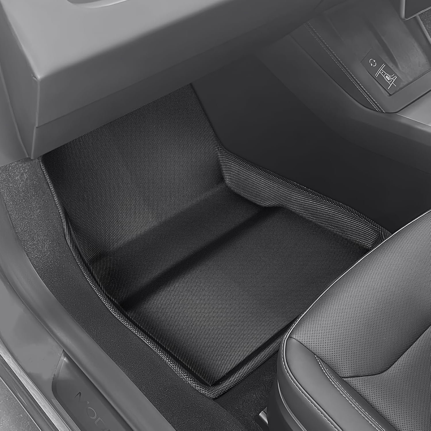 All-Weather Floor Mats for RHD Tesla Model 3 Highland, Full 6-Piece Set, Waterproof XPE (2024-2026)