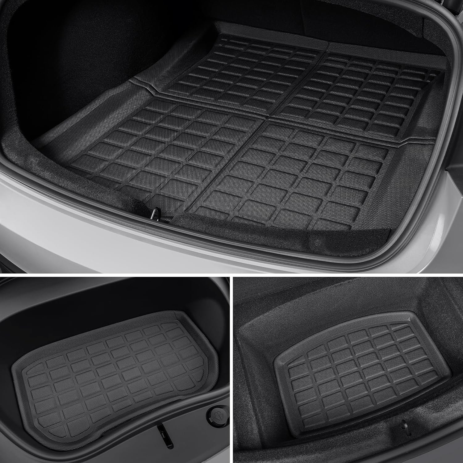 All-Weather Floor Mats for RHD Tesla Model 3 Highland, Full 6-Piece Set, Waterproof XPE (2024-2026)