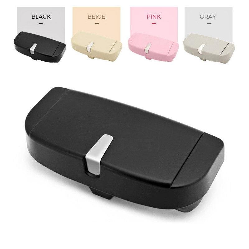 Tesla Model X/S Visor-Mounted Glasses Case, Sunglasses Holder with Card & Coin Slots