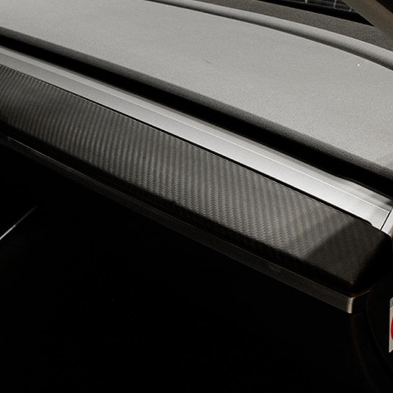 Tesla Model 3 Dashboard Wrap, Custom-Cut Carbon Fiber Dash Cover (Pre-Highland)