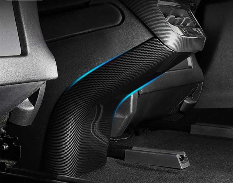 Tesla Model 3 Rear A/C Vent Anti-Kick Cover, Molded ABS Guard (2017-2020)