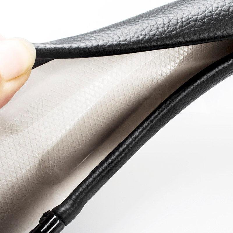 Tesla Model S/X Steering Wheel Cover 2019-2021, Anti-Slip Leather & Carbon Fiber Grip