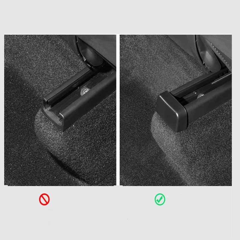 Tesla Model 3/Y Rear Seat Slide Kick Protector, Anti-Scratch ABS Plugs (2021, 4-Pack)