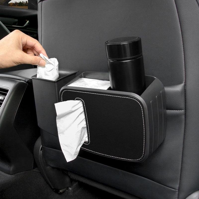 Tesla Model 3/Y/S/X Center Console Trash & Storage Box, 2-Piece Set with Tissue Holder