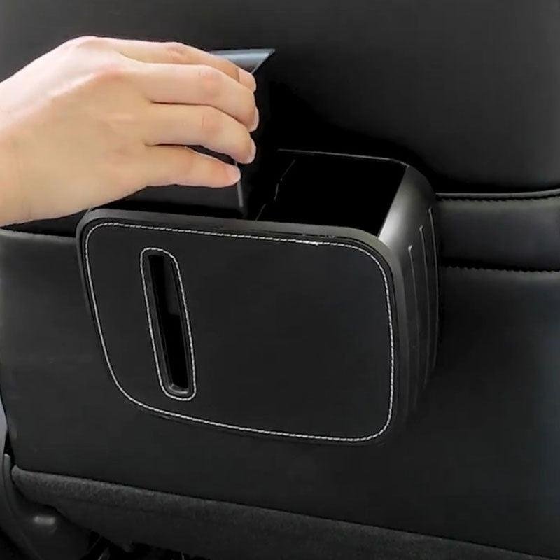 Tesla Model 3/Y/S/X Center Console Trash & Storage Box, 2-Piece Set with Tissue Holder