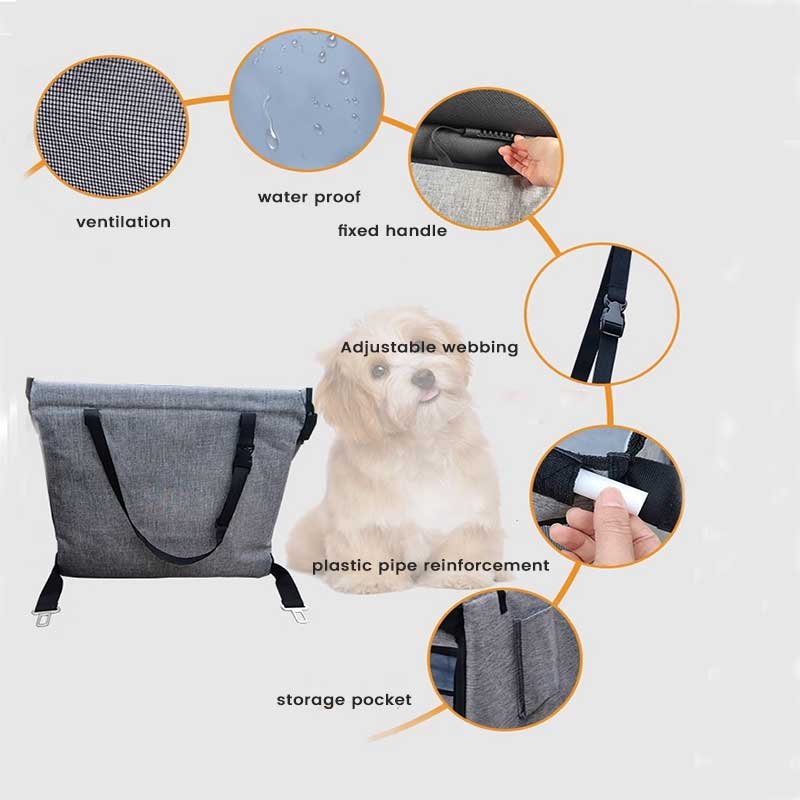 Tesla Pet Seat Cover for Model 3/Y/S/X/Cybertruck, Waterproof Dog Cushion