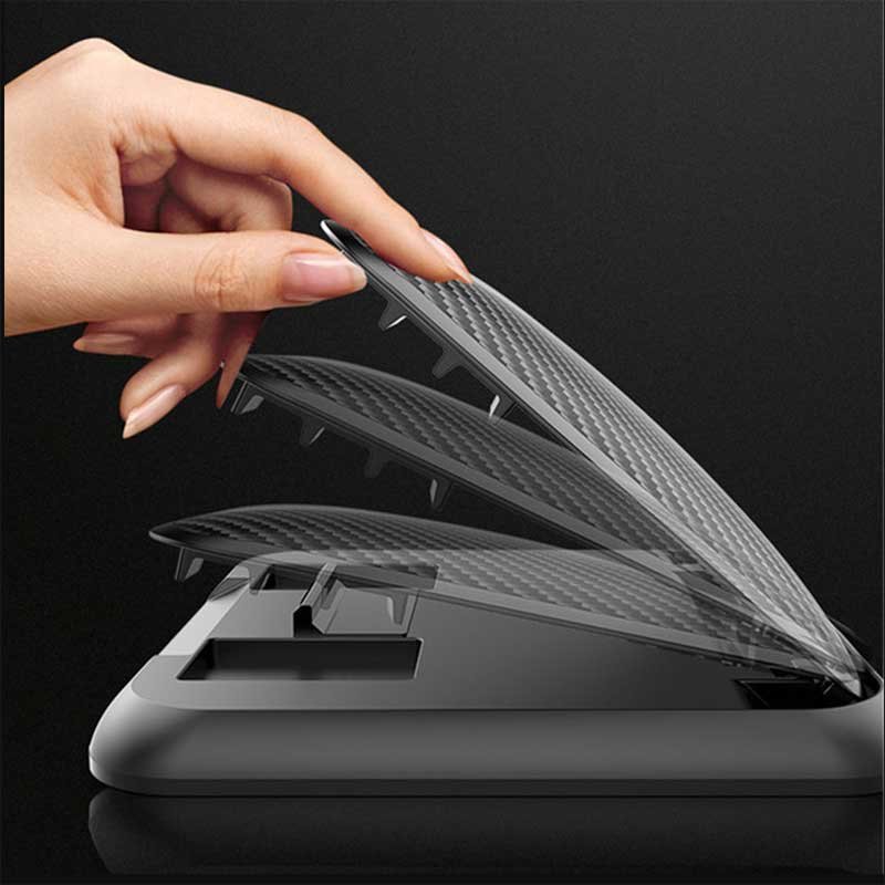 Tesla Phone Mount for Model S/X/3/Y/Cybertruck, Anti-Glare Fold-Flat Dashboard Holder