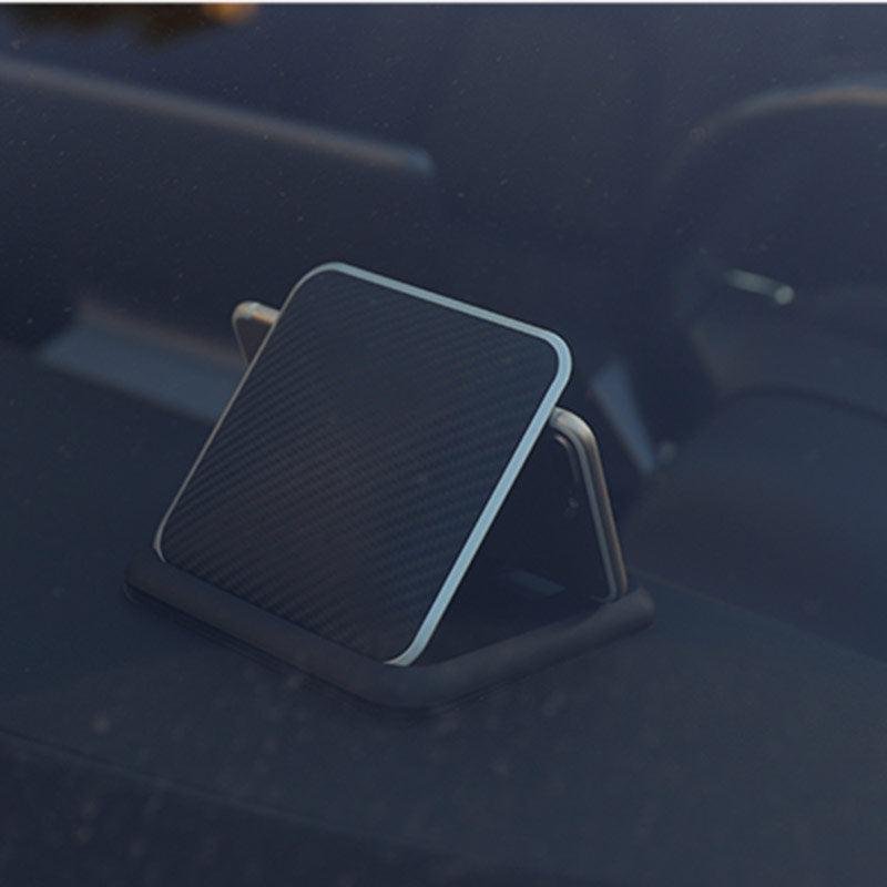 Tesla Phone Mount for Model S/X/3/Y/Cybertruck, Anti-Glare Fold-Flat Dashboard Holder