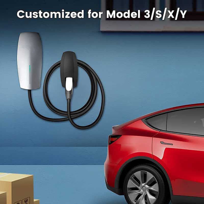 Tesla Charging Cable Wall Holder for Model 3/Y/S/X, Keeps Cord Off the Floor