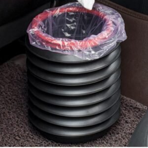 Tesla Model 3/Y/S/X Foldable Trash Bin & Storage Bucket, Collapsible with Velcro Base (Cybertruck)