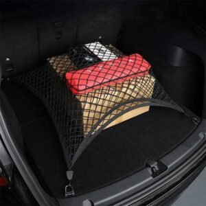 Tesla Model Y Trunk Cargo Net (2020-2025 5-Seater), Double-Layer Screw-In Hold-Down