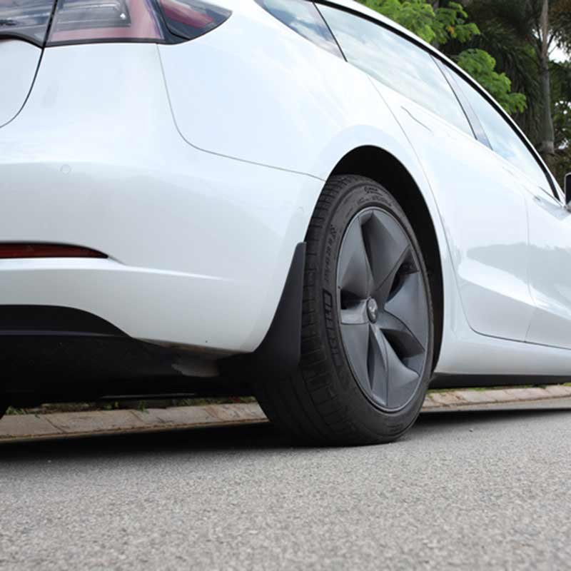 Tesla Model S Mud Flaps 2012-2020, Custom-Molded Splash Guards, Set of 4