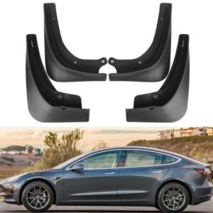 Tesla Model 3 Mud Flaps 2017-2023, Gen 2 Splash Guards Set of 4 for Paint & Undercarriage