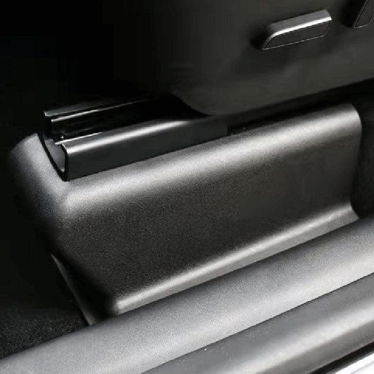 Tesla Model Y Second-Row Seat Rail Covers, Anti-Kick Slide Protectors (Set of 2)