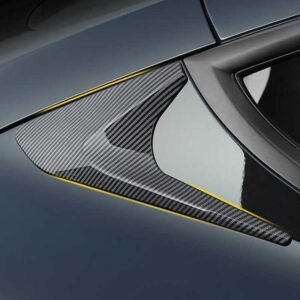 Tesla Model 3 C-Pillar Rear Window Triangle Covers, Sporty Boomerang Trim 2021-2025 (Not Highland)