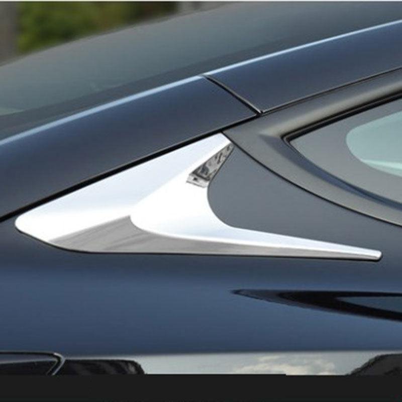 Tesla Model 3 C-Pillar Rear Window Triangle Covers, Sporty Boomerang Trim 2021-2025 (Not Highland)
