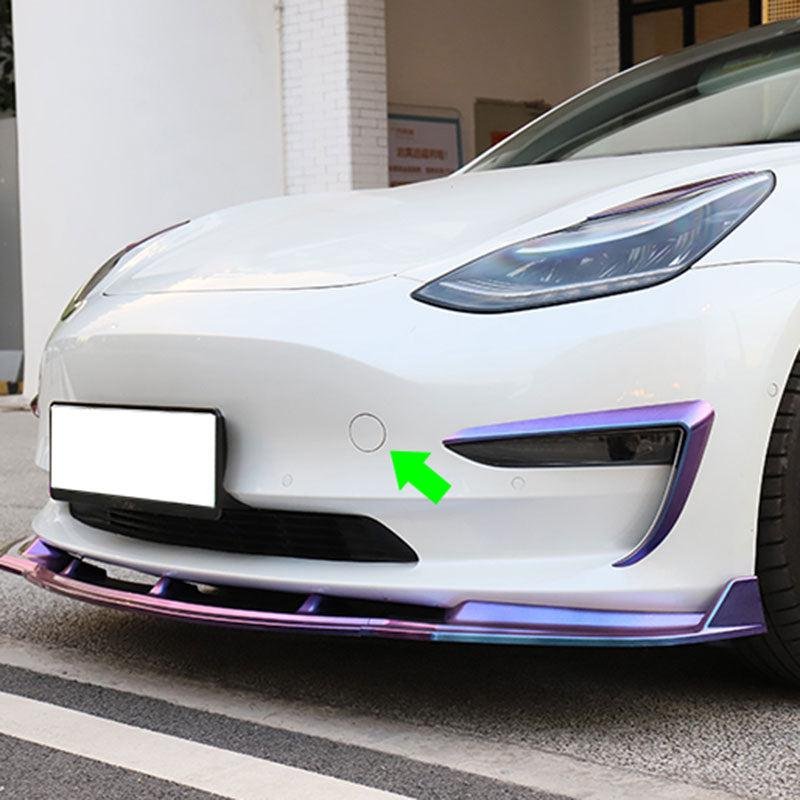 Tesla Model 3 Front Tow Hook Cover Replacement (2016-2023), Waterproof Bumper Cap