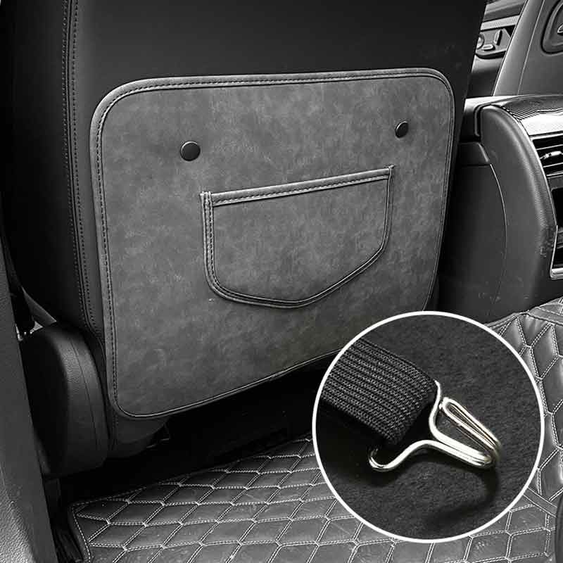 Tesla Seat Back Protector Pad for Model S/3/X/Y, Alcantara Kick Guard