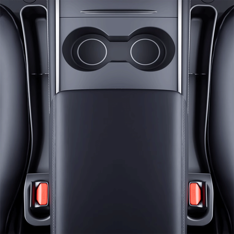 Tesla Model Y/3 Seat Gap Storage Organizer, Console Filler Box for Phones and Keys