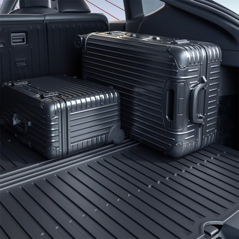 Tesla Model Y TPE Trunk Mat with Seatback Protector, Full Coverage (2021-2025)